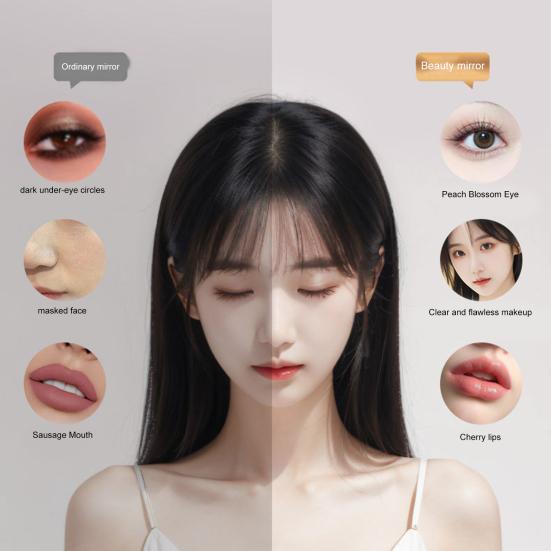 Ящик для хранения косметики со светодиодной подсветкой. Зеркало. Регулируемое 3 режима освещения. Перезаряжаемый с несколькими отделениями. Футляр для ювелирных изделий. Органайзер для макияжа на открытом воздухе.