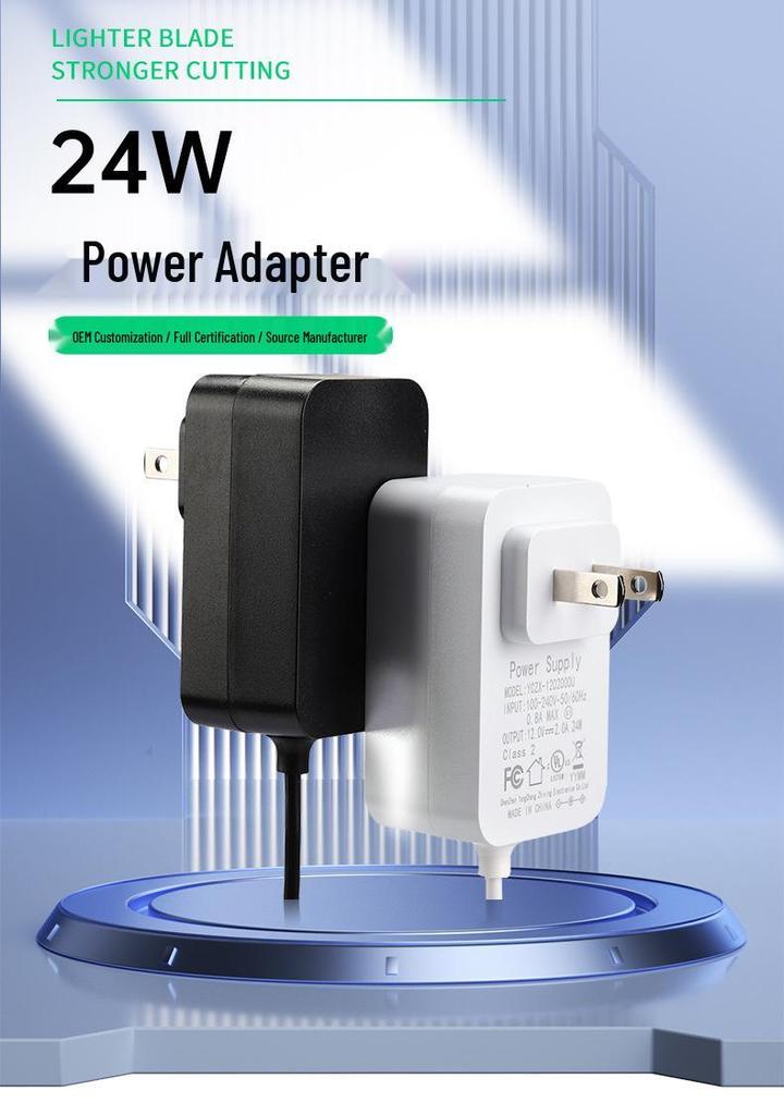 Сертифицированный CE 12V 2A и 24V 1A EU Адаптер питания для светодиодных светильников и ультразвуковой чистки
