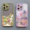 Dazzling Anime Street View Scenery Phone Case for IPhone 13 12 11 Pro Max Mini 16 15 14 Max Plus 7 8 Plus SE2 X XR X Back Cover