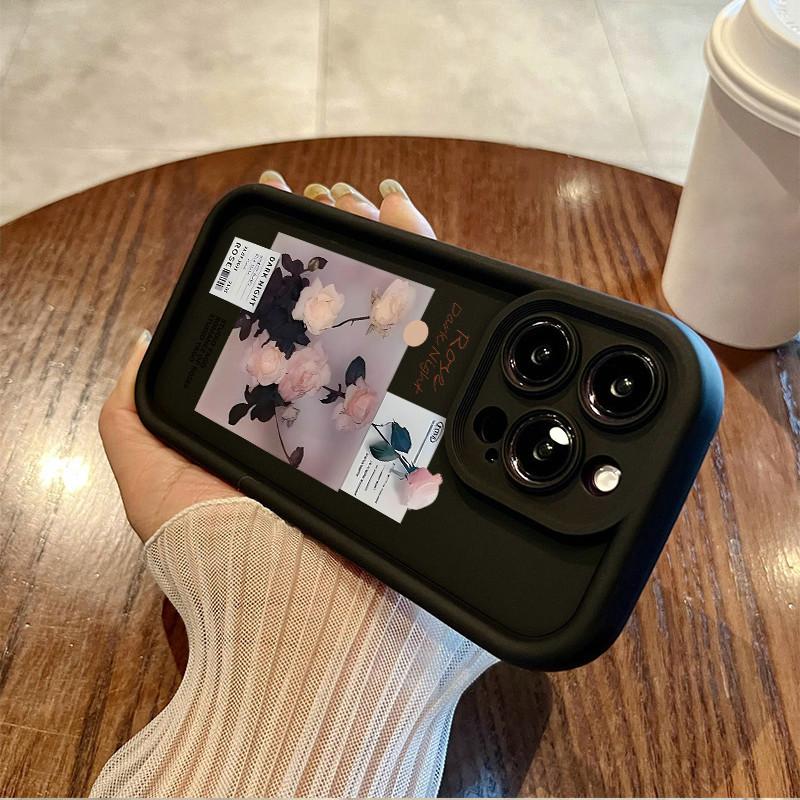 Модный чехол с принтом розовой розы, гибкий, мягкий, силиконовый, TPU, чехол на всю заднюю панель для Realme