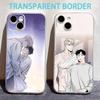 Чехол для телефона BL Manhwa R-розы и Шампанское для iPhone 17, 16, 15, 14, 13, 12, 11 Plus, Pro Max Мягкая прозрачная крышка