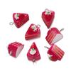 5Pcs/Lot Cartoon 3D Mini Strawberry Cake Resin Pendant Charm For Crafts Jewelry Making DIY Necklace Bracelet Earring Accessories