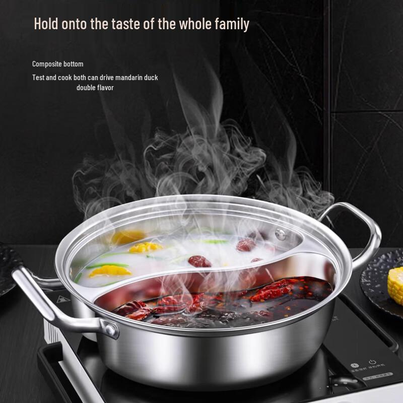 Sule 316L Stainless Steel Divided Hot Pot
