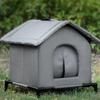 Winter Outdoor Cat House Warm Windproof washable Cat Shelter Insulated Animals Cave Cold Weather Nest For Backyard Garden Garage