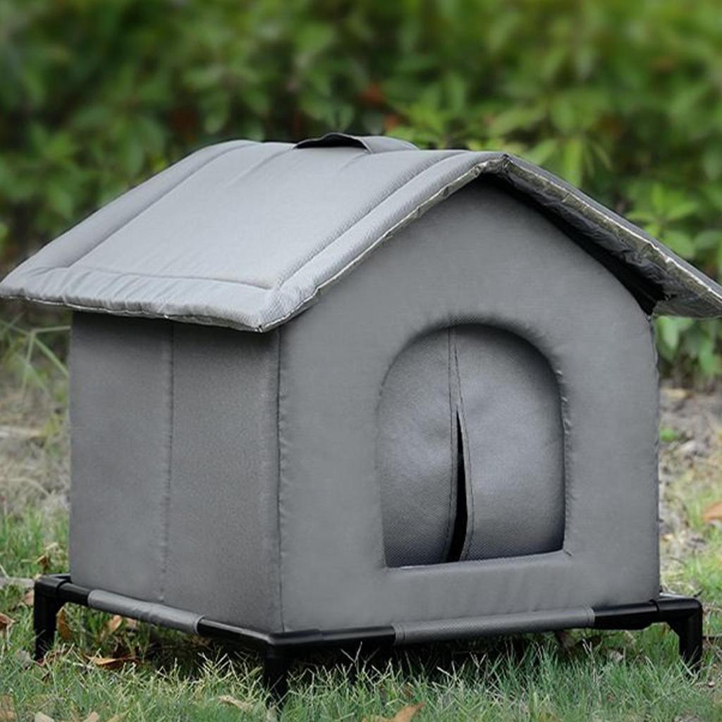 Winter Outdoor Cat House Warm Windproof washable Cat Shelter Insulated Animals Cave Cold Weather Nest For Backyard Garden Garage