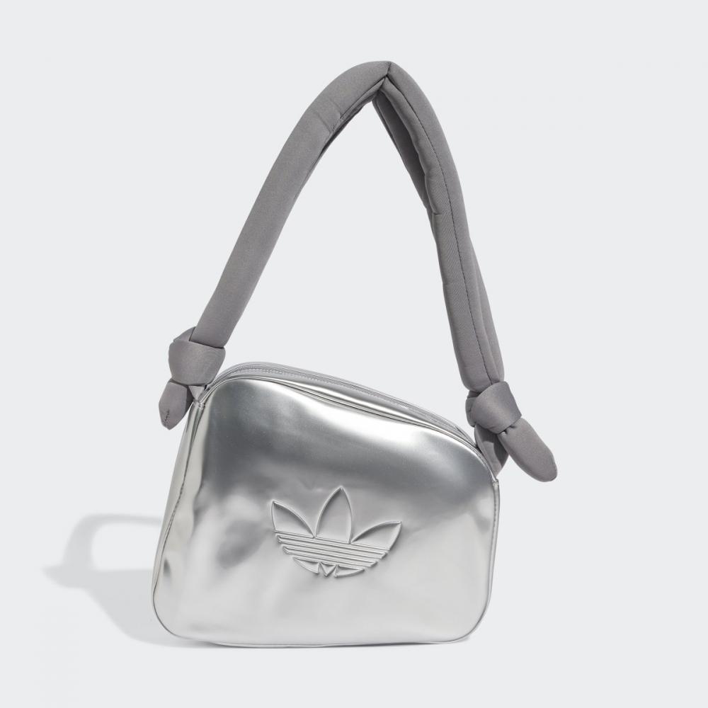 Adidas Enamel Leather Asymmetrical Airliner Bag Jc6016