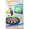 Chippings Golfs & Dart Practice Mat Game Golfs Training Mat with Sticky Ball