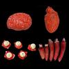 Halloween Horror Bloody Fake Brain Heart Props Lifelike Simulation Human Organ Decorations For Spooky Home Party Decorations