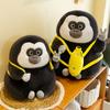 Internet celebrity white-faced monk monkey plush doll banana backpack white-faced monkey holding lotus doll birthday gift
