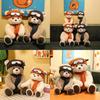Teddy Bear Plush Toy With Hat And Scarf Design For Holiday Gift And Home Decor