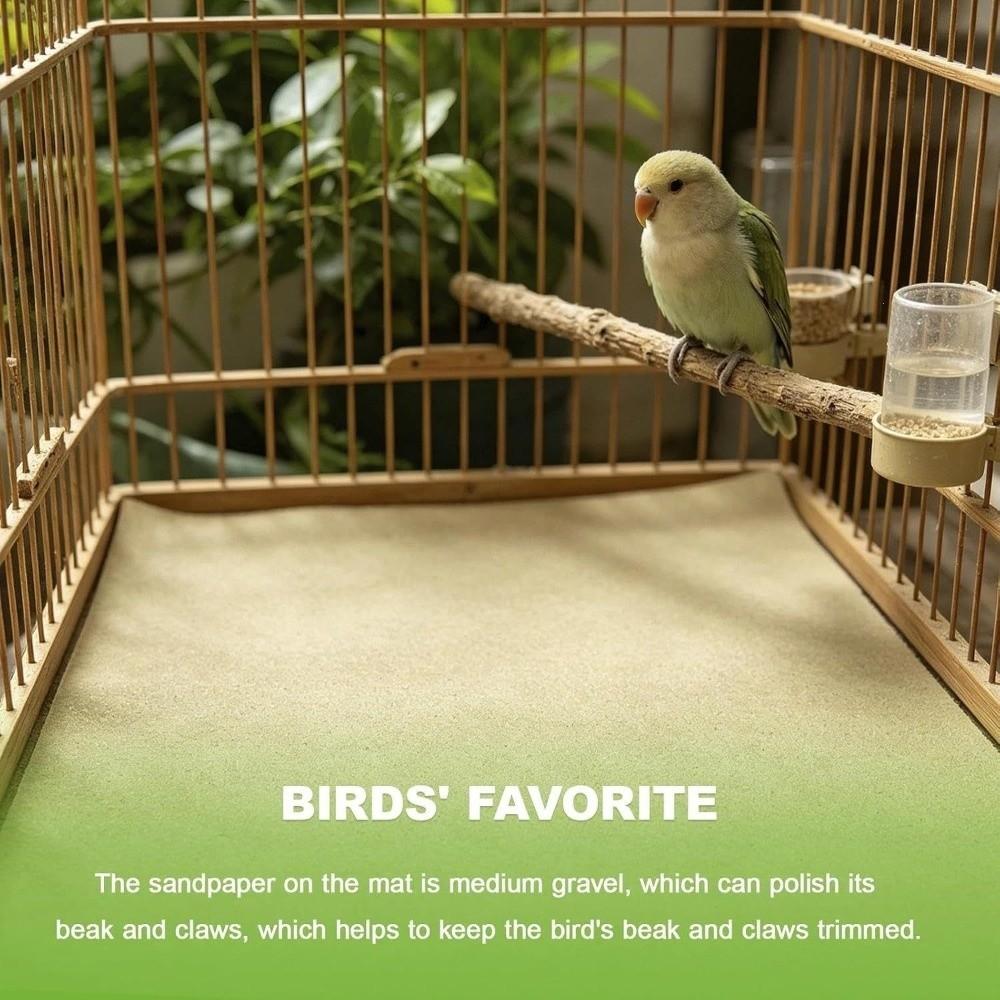 5PCS Abrasive Surface Bird Cage Liner Textured Surface Parrot Cage Liner For Parrots Supplies