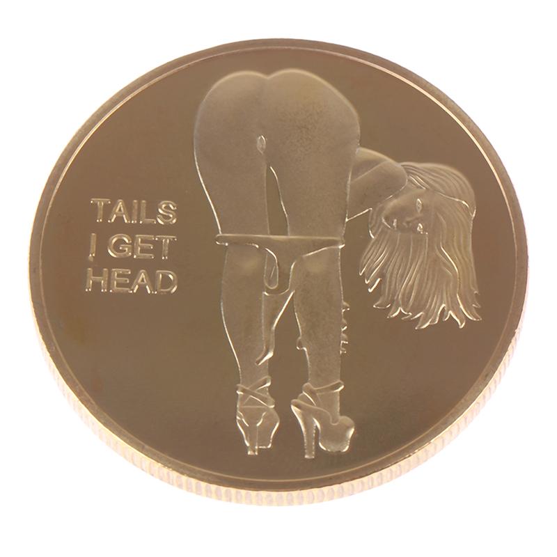 Двусторонняя сексуальная женская монета для взрослых, памятные монеты для счастливой девушки