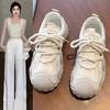 Кроссовки женская обувь 2025 новый популярный весенний толстоподошвенный универсальный маленькие белые туфли мягкая подошва легкий бег повседневная обувь