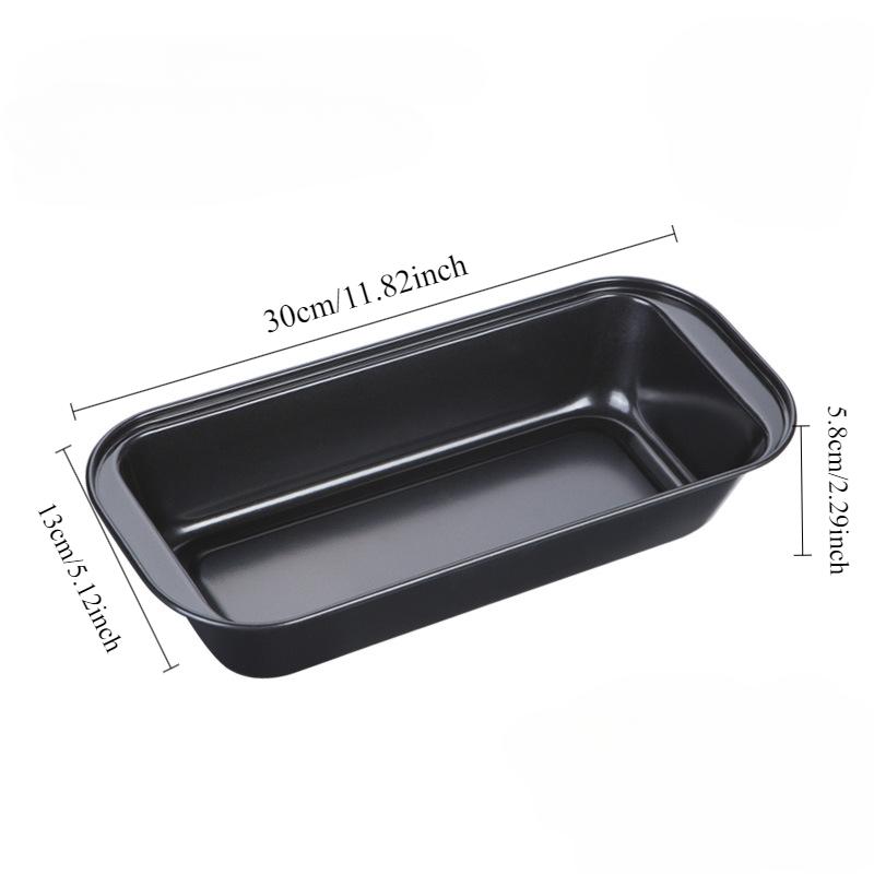 Rectangle Loaf Pan with Lid 1lb Non-Stick Bread Baking Pan Carbon Steel Corrugated Toast Box Toast Mold for Oven Baking Tool