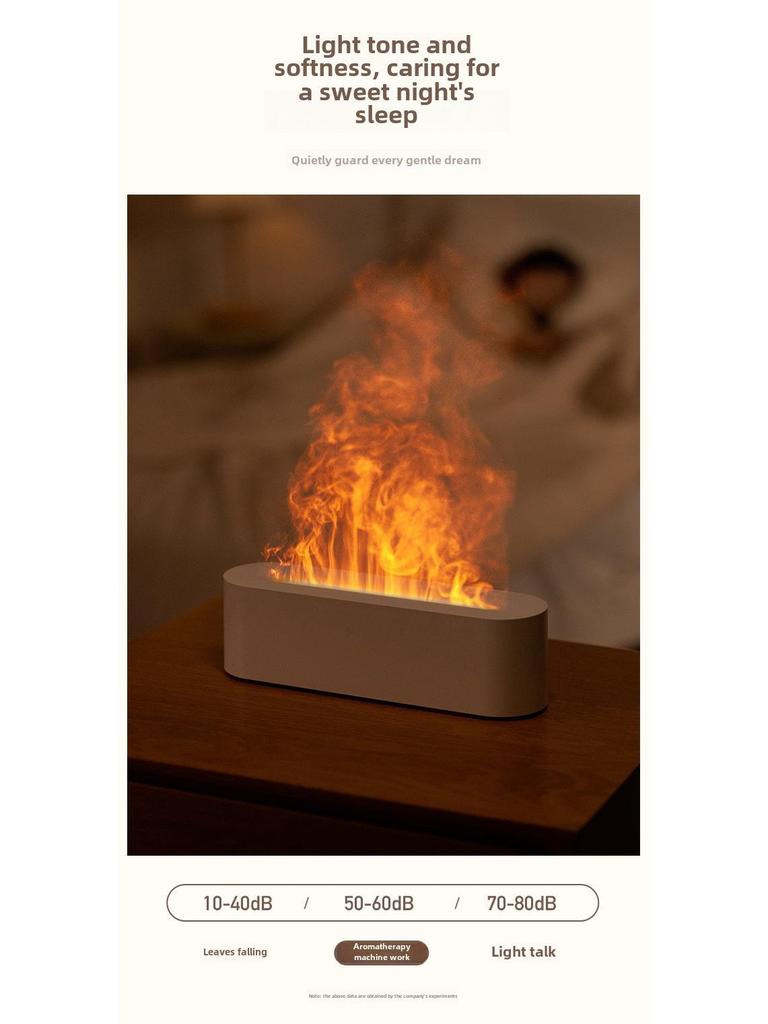 23-Color Flame Aromatherapy USB Humidifier for Home & Hotel