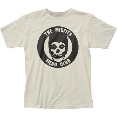 Misfits Fiend Club Мужская футболка Рок-н-ролл Музыка Панк Классическая футболка Винтажный белый