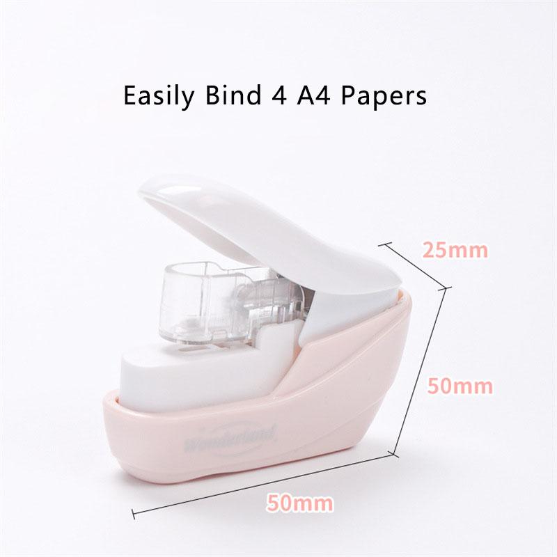Мини-степлер без гвоздей, простой и легкий степлер для книг, степлер без степлера, офисные переплетные принадлежности, школьные принадлежности