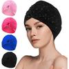 4 шт. Шапочки для плавания для женщин Полиэстеровый тюрбан для плавания Прочная нескользящая шапочка для плавания Эластичная шапочка для бассейна для женщин с длинными и короткими волосами