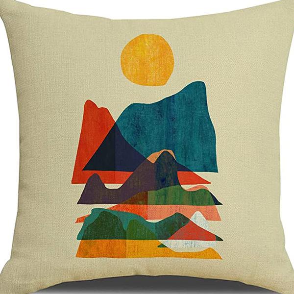 Популярная Простая Абстрактная Геометрическая Наволочка Скандинавский Моранди Дом Диван Автомобиль Подушка Чехол