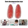 2Pcs Fake Corn Squeeze Toy Anxiety Stress Relief Transparent Corn Pinch Sensory Toy Teens Adults Soft TPR Calming Vegetable Fidget Toy
