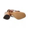 Salvatore Ferragamo Ferragamo Trezze Leather Sandal Brown