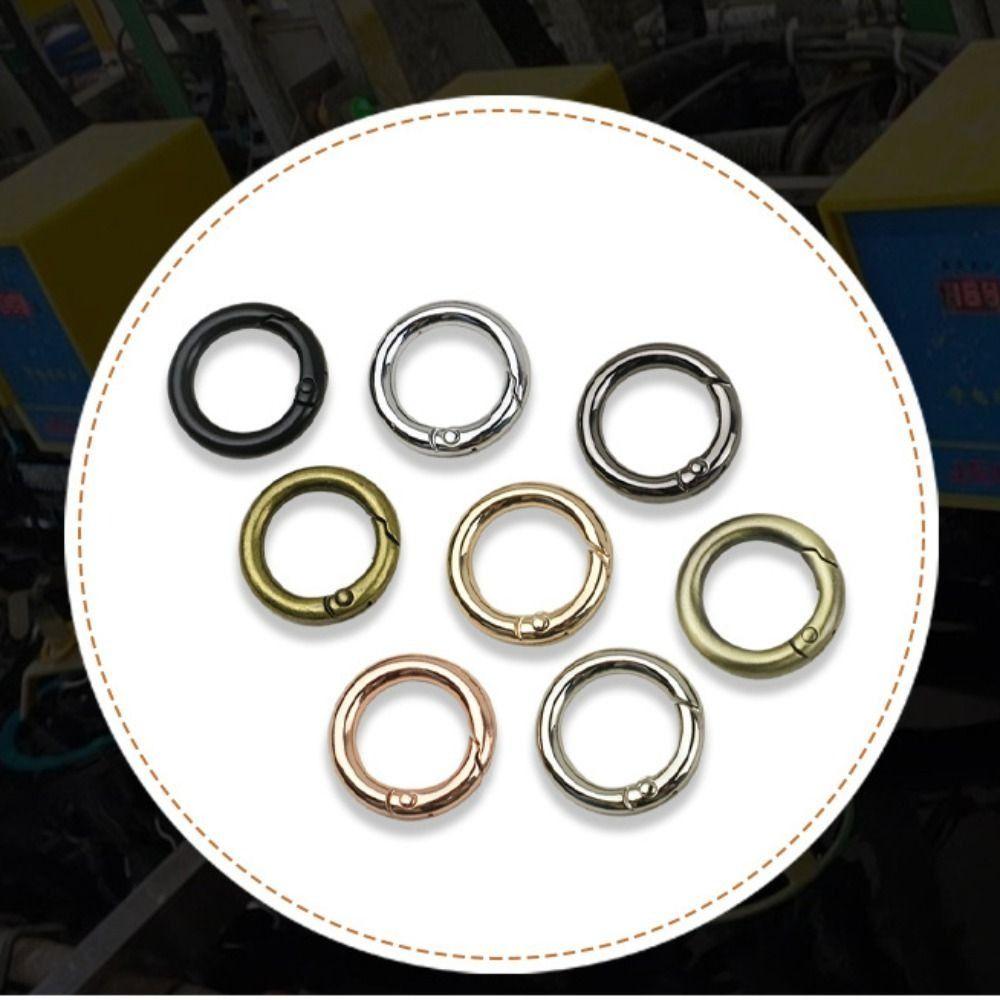 Круглая пряжка Gate с покрытием, легкая пряжка с защелкой, зажим, новый разъемный брелок для ключей, аксессуары для сумок