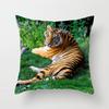 Серия тигра с принтом, украшение для дома, наволочка, квадратная офисная подушка, чехол