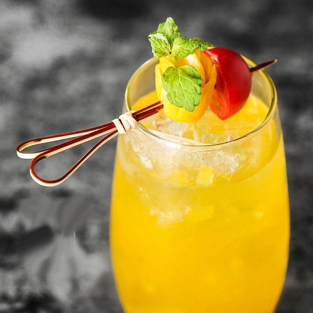 100Pcs/bag Skewer Sticks Picks Bamboo Toothpick New Bamboo Cocktail