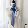 Long Ribbon Silk Scarf Elegant Hand Tied Neck Scarf Elegant Hair Scarf Women Dinner Party Hairband Fashion Hair Decors