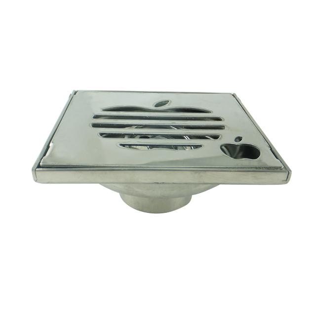 100mm Square Stainless Steel 304 Shower Floor Drain for Bathroom Drainage System Quality Drains