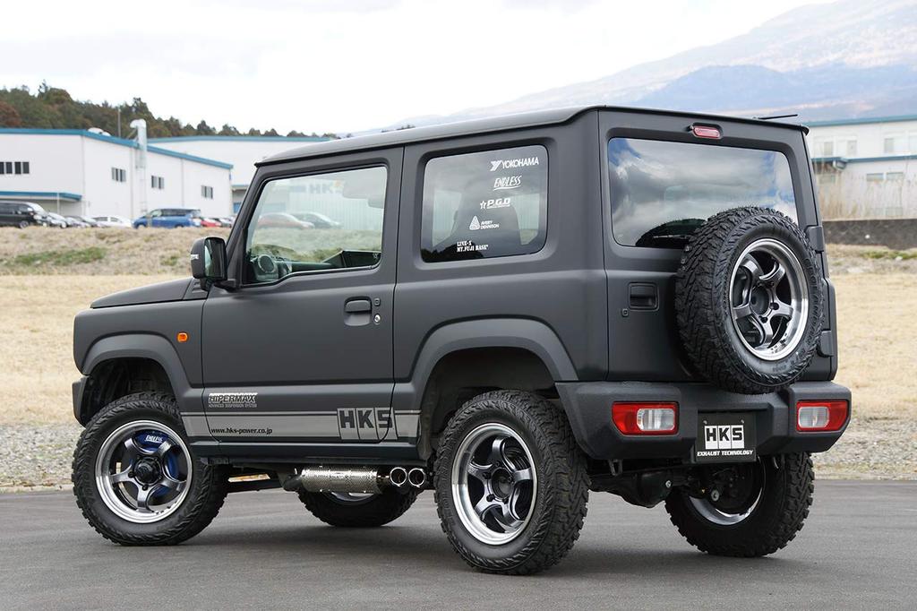 HKS Automobile Sports Muffler Liga Max Trail Master Suzuki Jimny JB64W Vehicle Inspection Compatible Intake and Exhaust System Parts 3BA- R06A(TURBO)