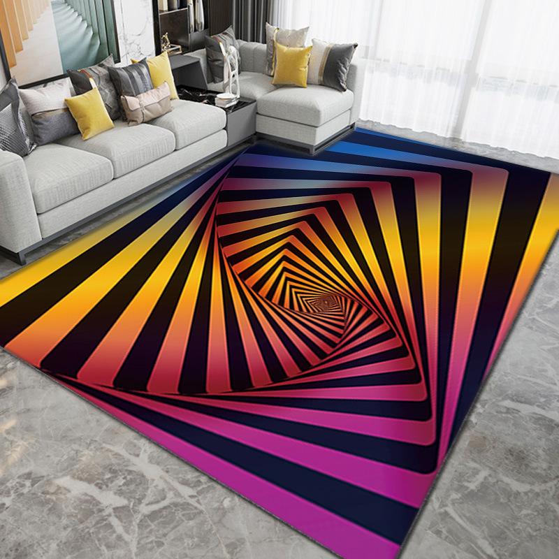 3D визуальный ковер для дома абстрактный геометрический ковер для гостиной спальня коврик для дивана журнальный столик коврик