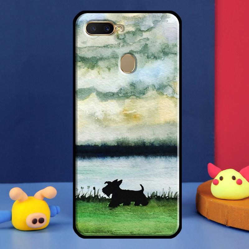Чехол Westie Scottie Шотландский Терьер Для Oppo A16 A76 A96 A58 A78 A98 A5 A9 A91 A15 A17 A77 A52 A72 A74 A94 A54S A57S