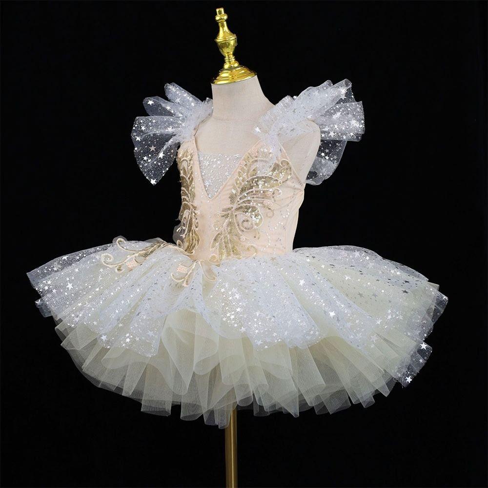 Sequin Ballet Tutu White Princess Dress Fashion Kids Ballet Dress  Kids Girls