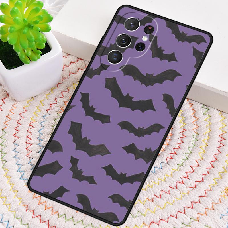 Goth Vampire Bat Gothic Silicone Phone Case For Samsung Galaxy note 10 pro S26 S25 S24 S23 S22 S21 Plus S25Ultra Capa Cover