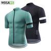 Wosawe Men's Cycling Short-sleeved Cycling Clothing Quick-drying Breathable Sports Top Summer Outdoor Reflective Running Color Sports Short-sleeved
