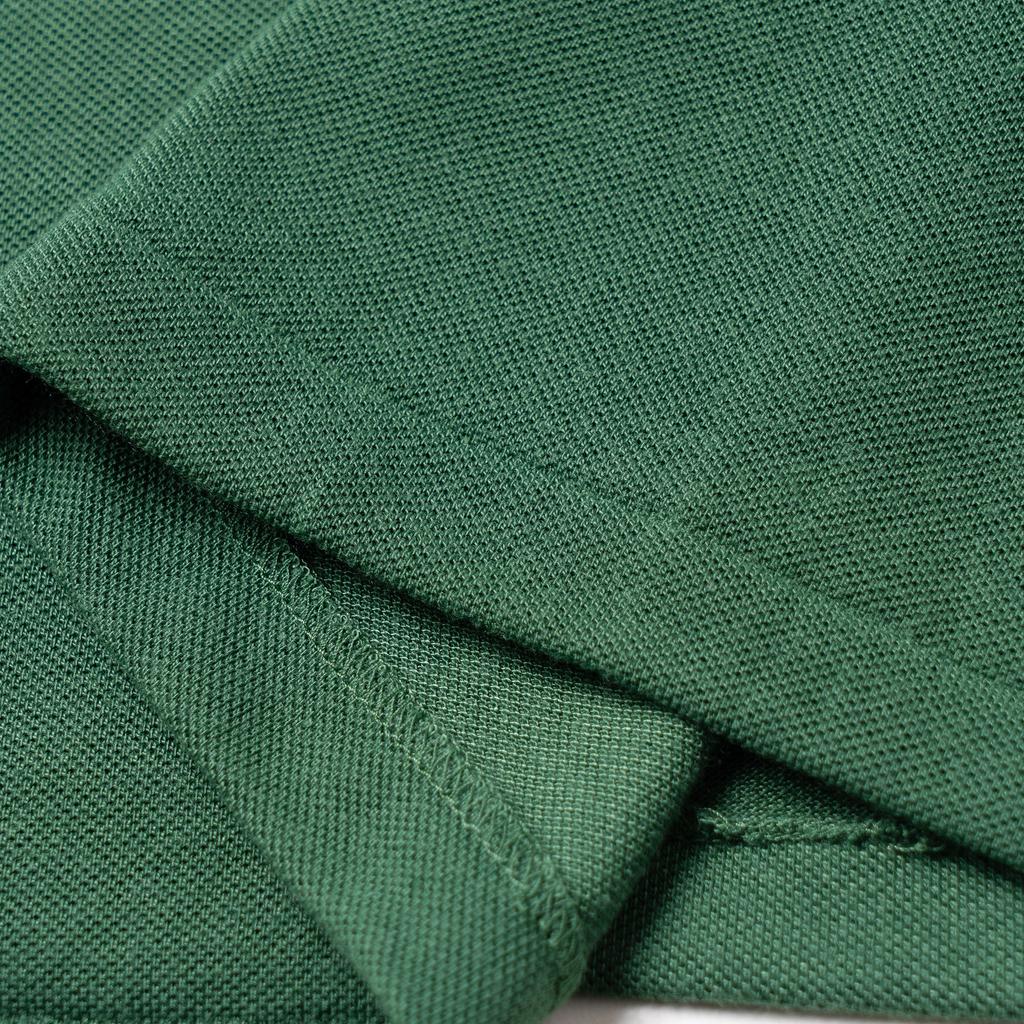 Polo Ralph Lauren SS23 Однотонная рубашка поло с коротким рукавом и вышитым логотипом, мужская зеленая 710751221-003