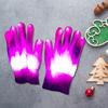 1 пара светодиодных клубных перчаток с регулируемыми режимами мигания, противоскользящими кнопками, питание от батареек