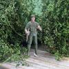 Model Material Miniature Landscape Material Camouflage Net Military Scene Train Sand Table Scenario Model Vegetation Railway K1Z7