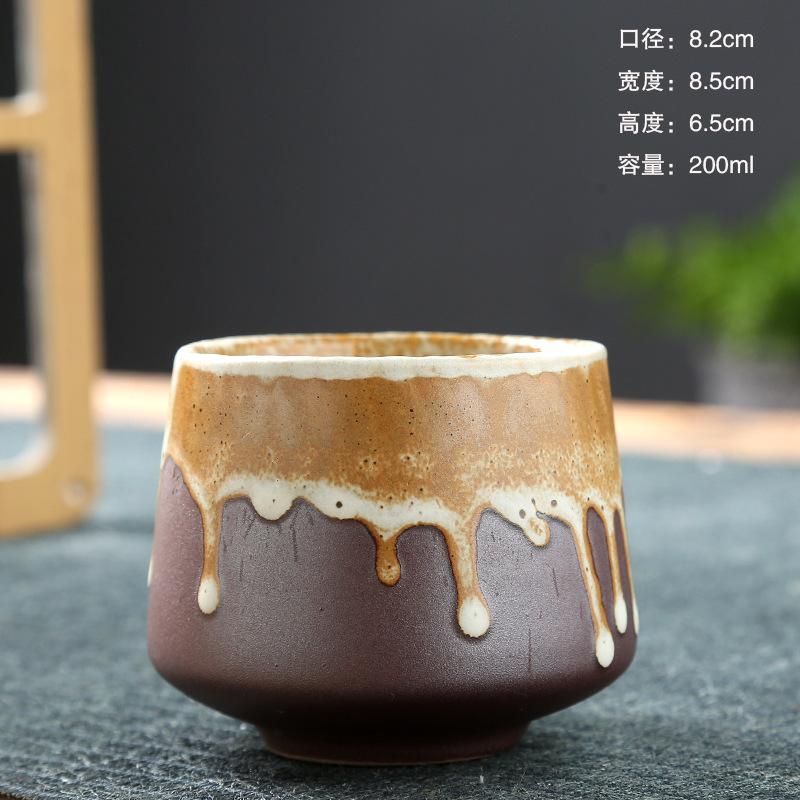Ceramic Cup, Retro Coarse Pottery Coffee Cup, Personal Home Drinking Water, Single Cup, Siege Stove Tea Cup
