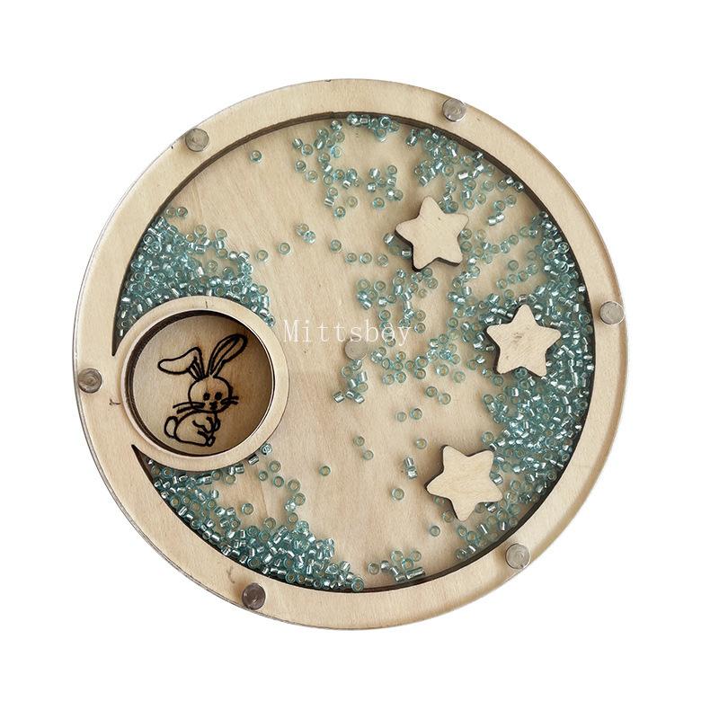 2024 Сделай сам Монтессори Бизиборд Аксессуары Деревянное Граффити Цифра Ранний Мяч Пайетки Вертолет Развивающая Игрушка Для Детей Подарок