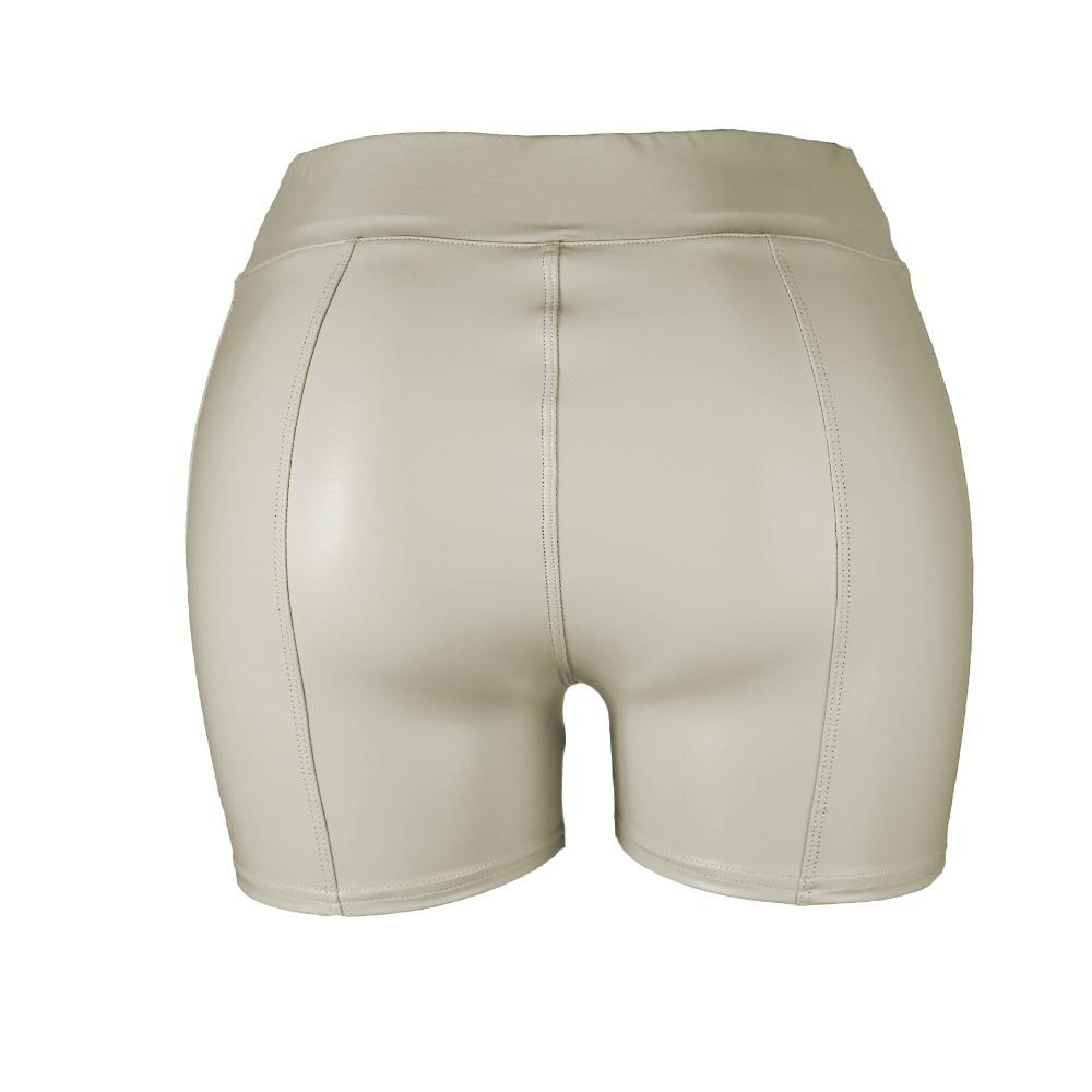 Женские модные сексуальные цветные шорты из искусственной кожи, блузки, шорты