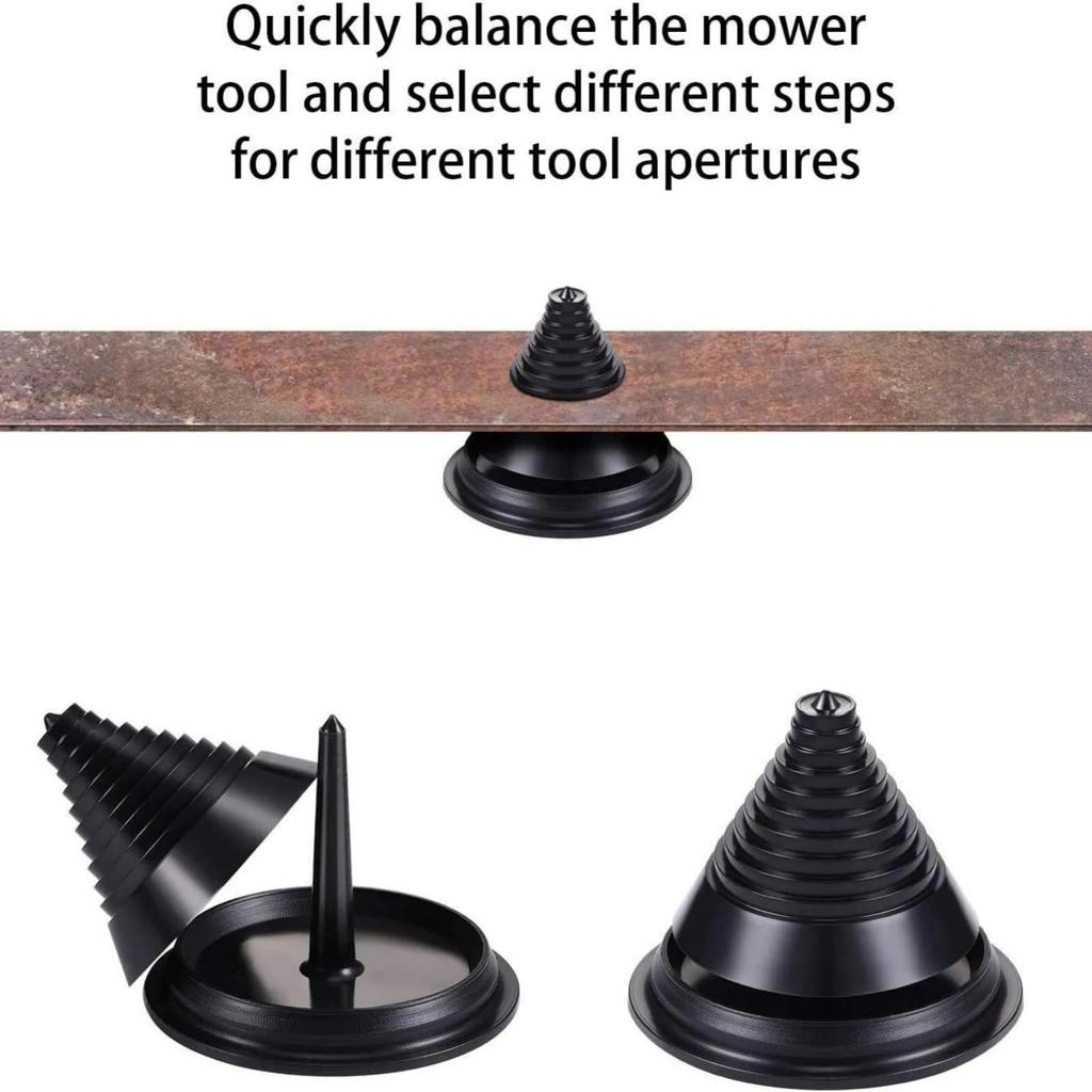 Lawn Mower Blade Sharpener Garden Tool Sharpening Grinding Power Drill Accessories 5-Piece & Balancer, Stone, Stone,