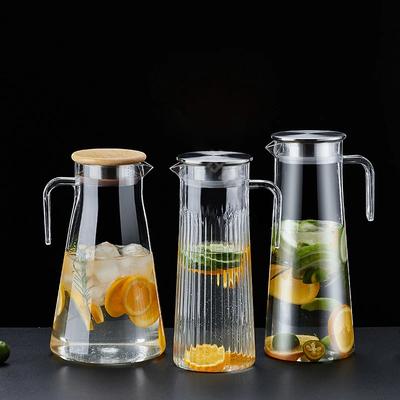 Drinkware Прозрачный чайник Контейнер для лимонада Холодный напиток Диспенсер Кувшин для воды Напиток Акриловый Диспенсер Кувшин С Крышкой