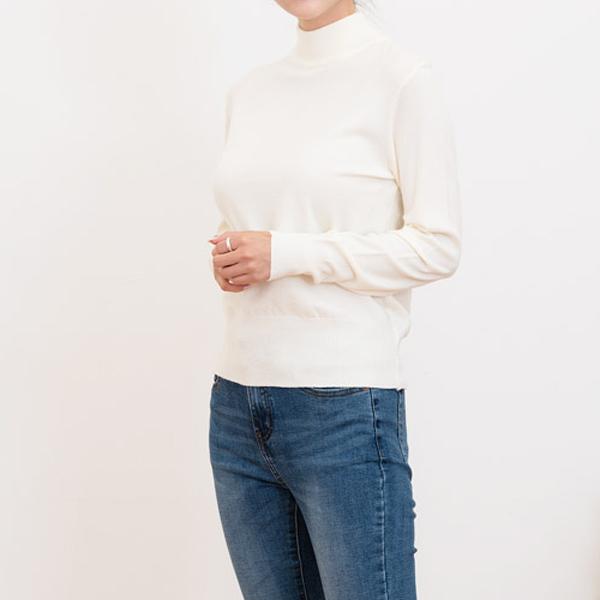 Футболка для женщин половина воротника черепахи трикотажная футболка свидание наряды корейская мода