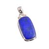 Подвеска из натурального лазурита из стерлингового серебра 925 пробы 1,50 дюйма Q9F17