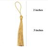 Gold Silky Handmade Soft Tassels 5 Inches Small Chinese Knot  DIY Projects