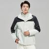 Mens Winter 3-in-1 Detachable Hooded Jacket With Fleece Liner Warm Windproof Loose Fit Outdoor Coat Hiking Daily Wear