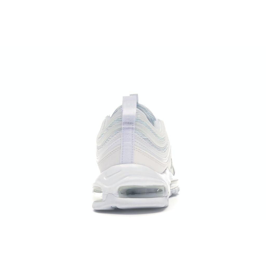 Nike Кроссовки Air Max 97 Triple White для мужчин Серо-волчий-Черный 921826-101