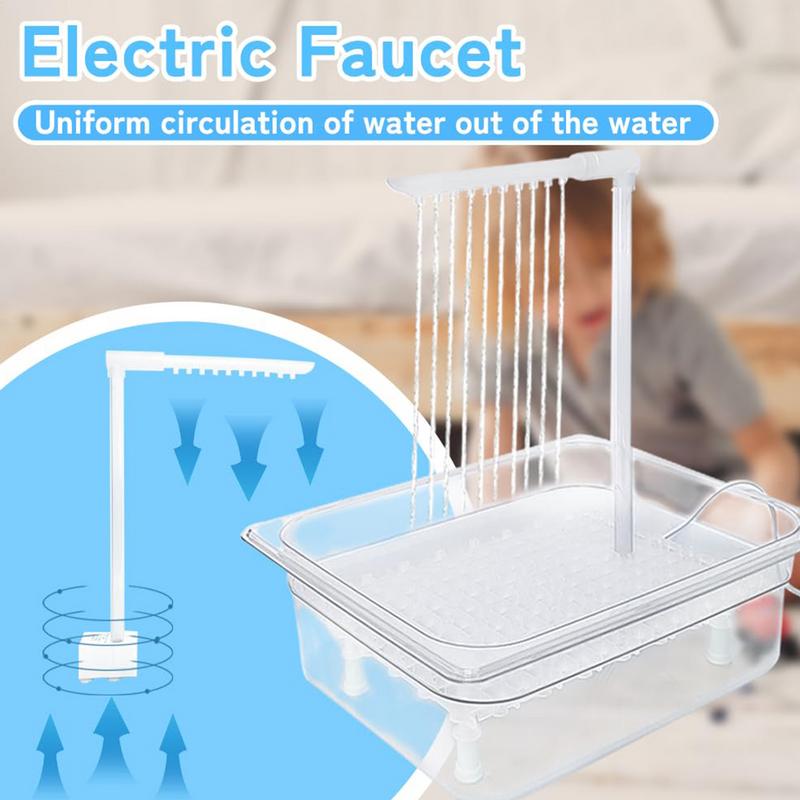 Ванночка для попугая, автоматическая ванна для птиц, с несколькими кранами, автоматический душ, ванна для купания для маленьких и средних попугаев, для чистки, купания